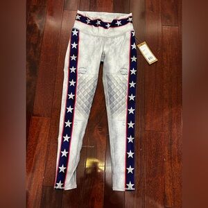 NWT Niyama Sol Star-Patterned on sides Leggings